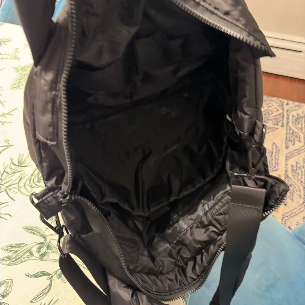 BUGATTI Black Quilted Tote Bag